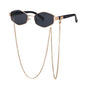 Fashion Chain Irregular Frame Sunglasses